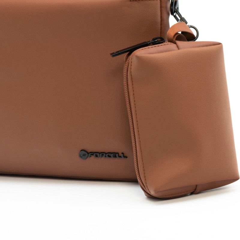 Pouzdro na notebook FORCELL F-PROTECT URBAN STYLE pro 15,6" - hnědé
