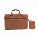 Pouzdro na notebook FORCELL F-PROTECT URBAN STYLE 15,6" - hnědé
