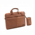 Pouzdro na notebook FORCELL F-PROTECT URBAN STYLE 15,6" - hnědé