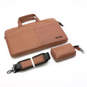 Pouzdro na notebook FORCELL F-PROTECT URBAN STYLE 15,6" - hnědé
