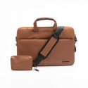 Pouzdro na notebook FORCELL F-PROTECT URBAN STYLE 15,6" - hnědé