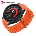 Řemínek Forcell F-Design FS01 pro Samsung 22 mm - oranžová