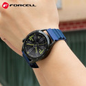 Řemínek Forcell F-DESIGN FS05 20 mm pro Samsung Galaxy Watch - tmavě modrý