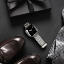 Řemínek Forcell FA10 42 / 44 / 45 / 49 mm pro Apple Watch - stříbrná