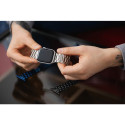 Řemínek Forcell FA10 42 / 44 / 45 / 49 mm pro Apple Watch - stříbrná