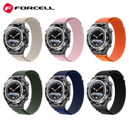 Řemínek Forcell F-Design FS05 22 mm pro Samsung Galaxy Watch - tmavě modrý