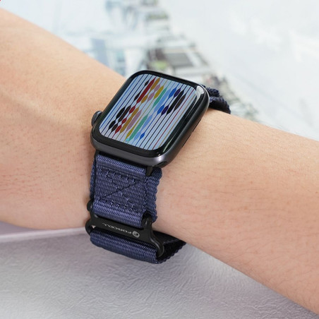 Řemínek Forcell FA05 pro Apple Watch 42/44/45/49 mm – modrý