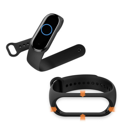 Řemínek pro Xiaomi Mi Band 5/6/7 - černý
