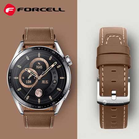 Řemínek Forcell F-Design FS21 22 mm pro Samsung Galaxy Watch - hněd