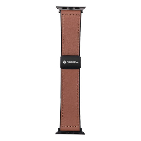 Forcell F-Design FA21 řemínek pro Apple Watch 38/40/41 – hnědý