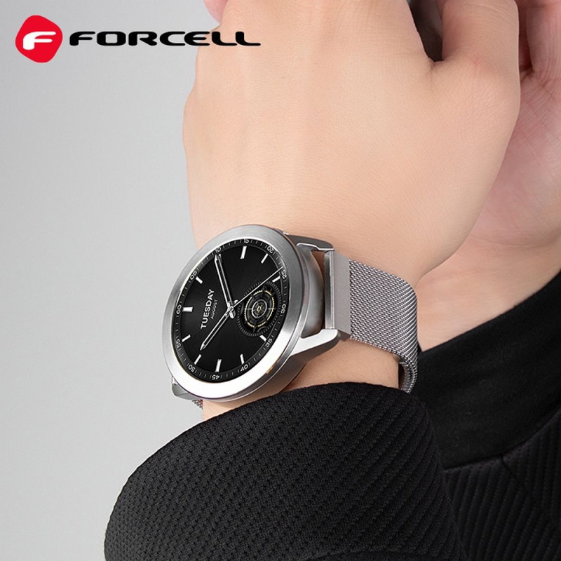 Řemínek Forcell F-Design FS11 pro hodinky Samsung Galaxy Watch - černý