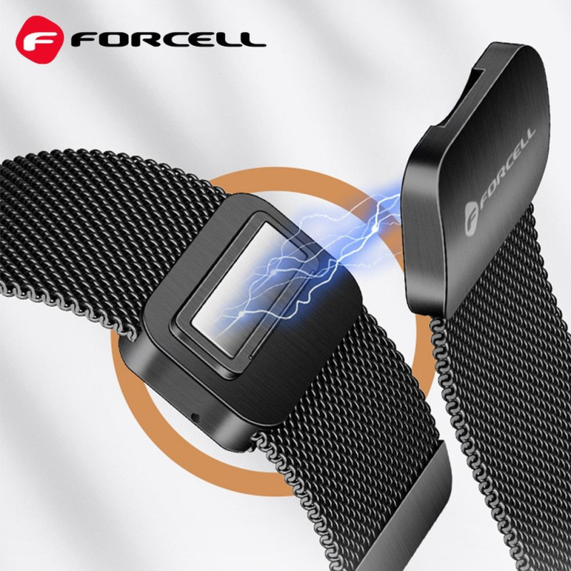 Řemínek Forcell F-Design FS11 pro Samsung Galaxy Watch - stříbrná