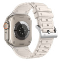 Řemínek Forcell F-Design FA06 pro Apple Watch 38/40/41 mm bílý