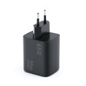 Nabíječka Blue Star GaN VT-43 65W (2×USB-C + USB-A) černá