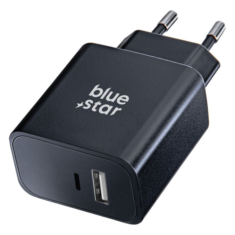 Nabíječka Blue Star TFB-TC-25WPD USB-C + USB-A pro mobilní zařízení - černá