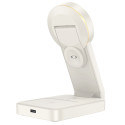Nabíječka Hoco 3v1 pro MagSafe - bílá, 15W