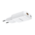 Nabíječka Veger TR121 45W USB-A + USB-C PD 100W kabel - bílá