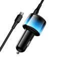 Nabíječka do auta Hoco Z69A 3× port USB-C/USB-A - černá
