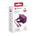 Forcell F-ENERGY GaN III 60W (2x USB-C) burgund