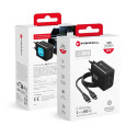 Nabíječka Forcell F-ENERGY GaN III 60W 2×USB-C – černá