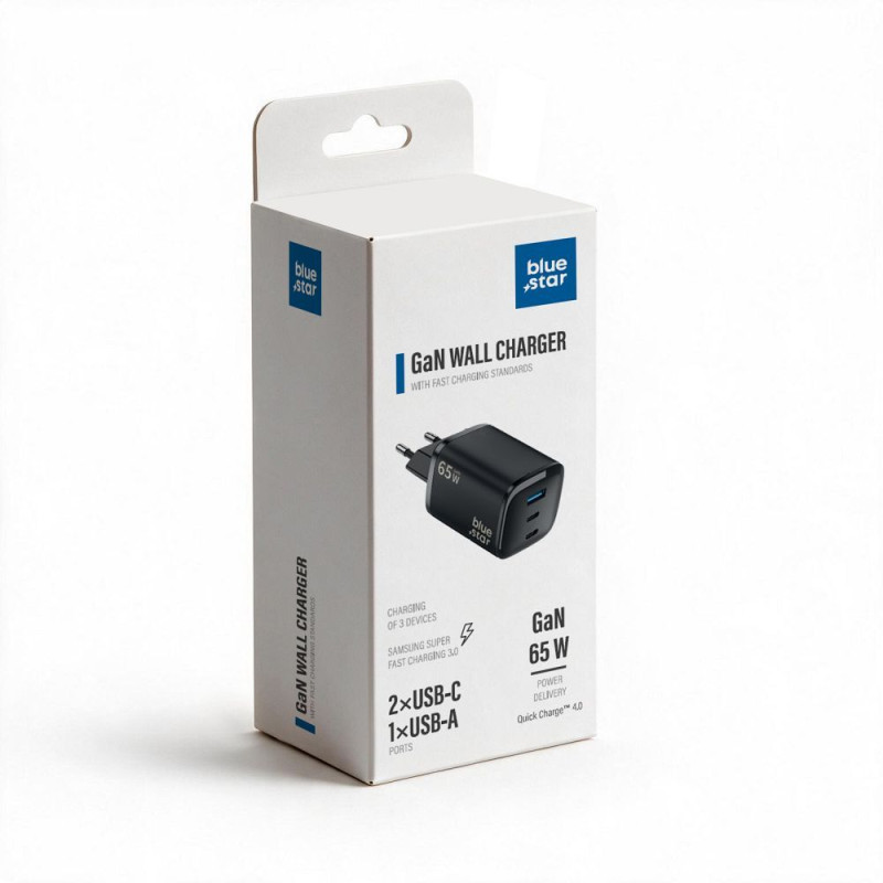 Nabíječka Blue Star VT-335 pro chytré telefony, tablety a notebooky - černá