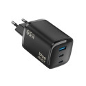 Nabíječka Blue Star Nano GaN 65W VT-335 - černá