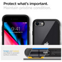SPIGEN Ultra Hybrid 2 odolný kryt pro iPhone 7/8/SE20/SE22, černá/čirá