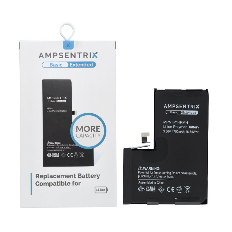 Baterie AmpSentrix BASIC pro iPhone 14 Pro Max - high capacity 4750 mAh