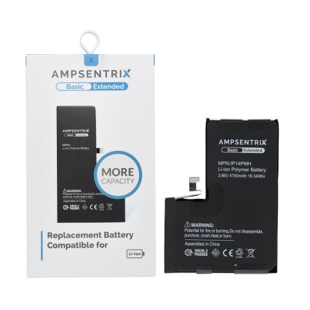 Baterie AmpSentrix BASIC 4750 mAh pro iPhone 14 Pro Max