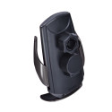 Držák Forcell HS1 Qi 15W do auta – černý