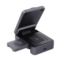 Forcell F-ENERGY FLEX PRO 3v1 nabíječka Qi2 MagSafe - stříbrná