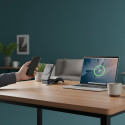 Forcell F-ENERGY FLEX PRO 3v1 nabíječka Qi2 MagSafe - stříbrná