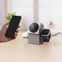 Forcell F-ENERGY 3v1 Qi2/MagSafe nabíječka – stříbrná