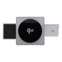 Forcell F-ENERGY 3v1 Qi2/MagSafe nabíječka – stříbrná