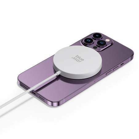 Nabíječka Blue Star Charging Pad 15W MagSafe – bílá