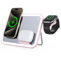 FORCELL F-ENERGY Mag Mirror 3v1 MagSafe nabíječka - růžová
