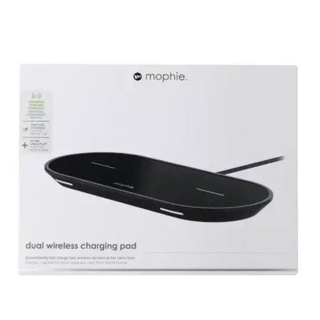 Mophie Universal Wireless Dual 2x10W nabíječka - černá