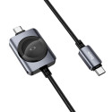Hoco CW66 kabel USB-C 2v1 pro Apple Watch černý