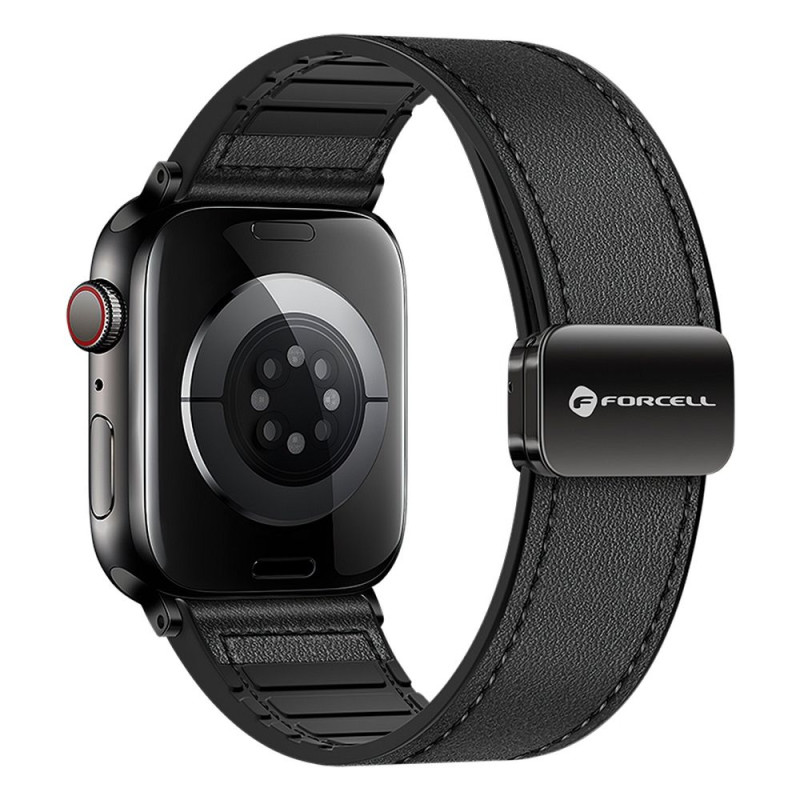 Řemínek Forcell F-Design FA21 pro Apple Watch 42 / 44 / 45 / 49 mm - černý