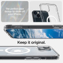 Spigen Ultra Hybrid Mag pouzdro s MagSafe pro iPhone 14 - průhledné bílé