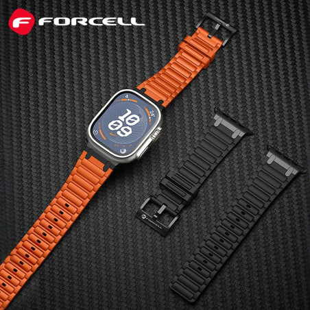Řemínek Forcell F-Design FA06 pro Apple Watch - oranžová