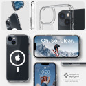 Spigen Ultra Hybrid Mag pouzdro s MagSafe pro iPhone 14 - průhledné bílé
