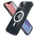 Spigen Ultra Hybrid Mag pouzdro s MagSafe pro iPhone 14 - průhledné bílé