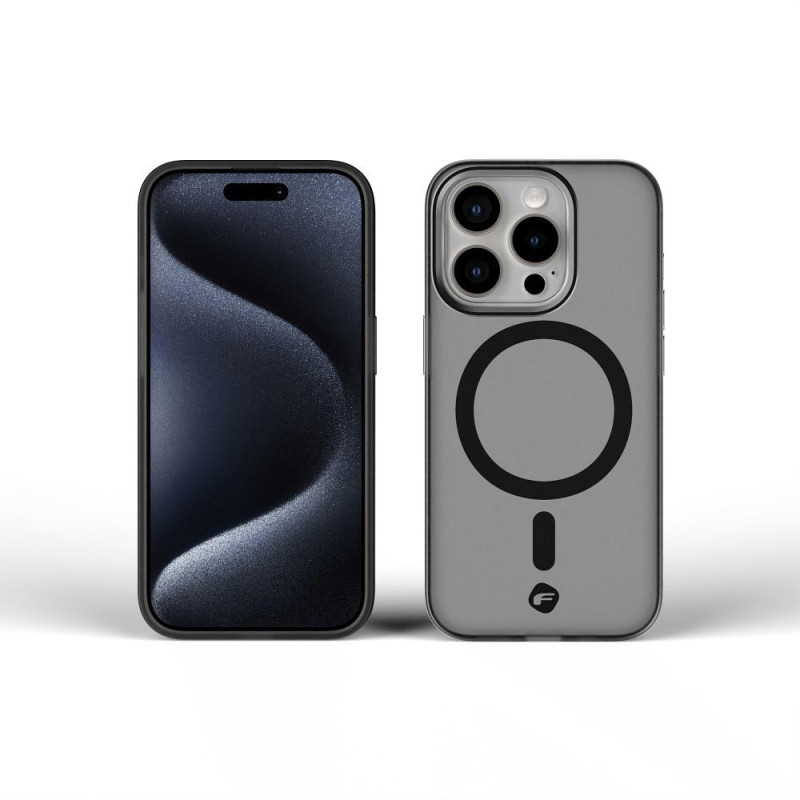 Kryt Forcell F-PROTECT Levels pro iPhone 16 PLUS - smoky black