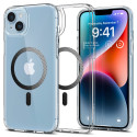 Spigen Ultra Hybrid Mag pouzdro s MagSafe pro iPhone 14 Plus - průhledné šedé