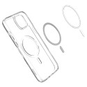 Spigen Ultra Hybrid Mag pouzdro s MagSafe pro iPhone 14 Plus - průhledné šedé