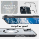Spigen Ultra Hybrid Mag pouzdro s MagSafe pro iPhone 14 Plus - průhledné šedé