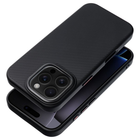 Kryt CARBON ELITE MAG COVER iPhone 15 Pro Max - černý