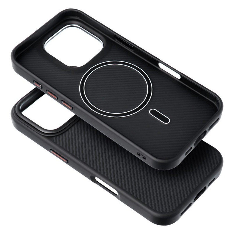 Kryt CARBON ELITE MAG COVER pro iPhone Air - černý