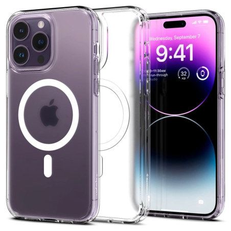 Spigen Ultra Hybrid Mag pouzdro s MagSafe pro iPhone 14 Pro - matné